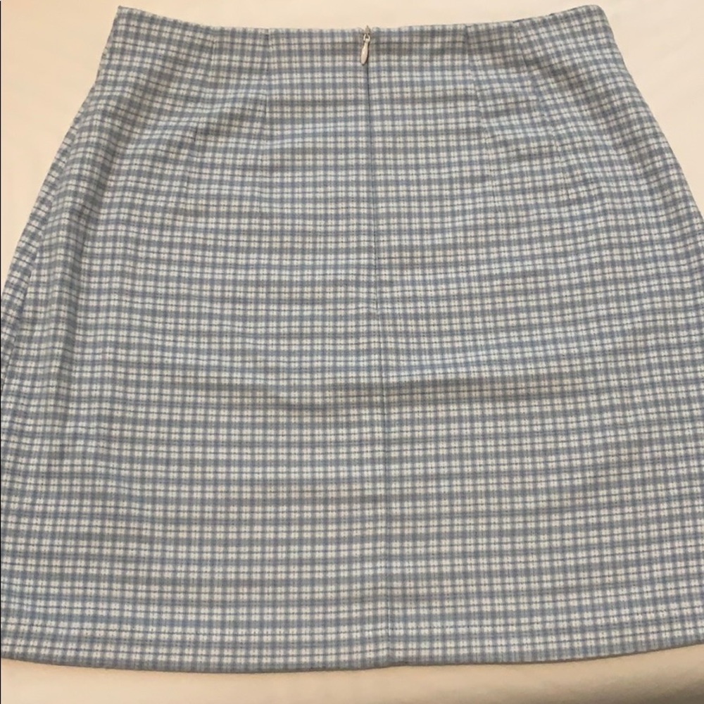Blue Plaid brandy melville skirt CARA SKIRT - Picture 3 of 3